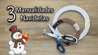 3 MANUALIDADES FACILES PARA NAVIDAD /Christmas Decoration Ideas at home/ DIY DECORAÇÃO DE NATAL 2020