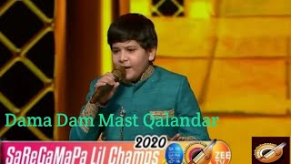 #zaidali #saregamapalilchamps2020  Dama Dam Mast Qalandar - Zaid Ali- Saregamapa lil champs -  2020