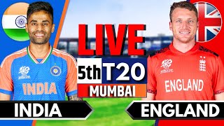 India vs England, 5th T20 | Live Cricket Match Today | IND vs ENG Live Match Today | ENG Batting