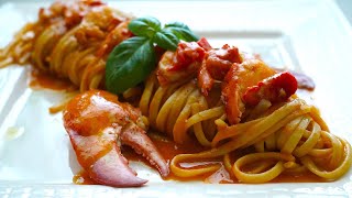 龙虾意面lobster Linguine，星级餐厅豪华意面，给家人生日惊喜，一道足以，luxurious and absolutely delicious Linguine