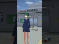 Anak tersebut terjatuh dari sepeda saat berjalan mundur sakura school simulator YouTube shorts video