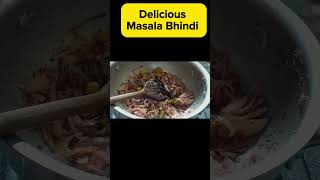 khash khash till masala bhindi #shorts #masalabhindi #cooking #food #viral #ytshorts