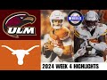 #1 Texas vs ULM (Arch Manning 1st Start!) | Full Game Highlights | 2024 College Football Highlights