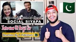 Pakistani Reacts To Arijit Singh Live Interview With RJ Swati Sharma | Re-Actor Ali