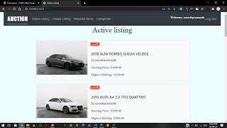 CS50 Web Programming With Python And JavaScript. Project 2 (commerce)
