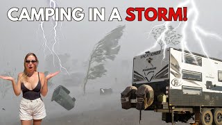 THE WORST STORM WE HAVE EVER BEEN IN | Caravanning outback Australia | Daly Waters Pub