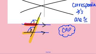 Coach Fred's Geo ~ The Corresponding Angle Postulate and an algebra example