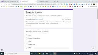 Google Forms Question Types