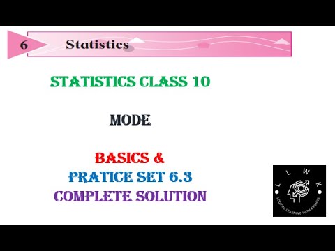 Statistics Class 10 | #Practice Set 6.3 | Complete Solution - YouTube