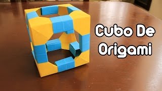 Origami Cube / Cubo De Origami TUTORIAL!