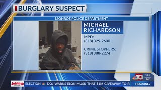 Monroe PD identifies burglary suspect