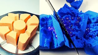 Oddly Satisfying Kinetic Sand Compilation  l  Tingly and Satisfying Colorful Kinetic Sand ASMR Video