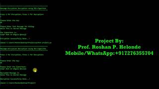 Encryption Decryption Using RSA Algorithm Python Source Code