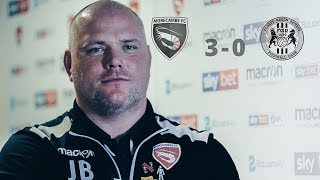 REACTION | Morecambe 3-0 Forest Green Rovers - Jim Bentley