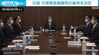 日銀　大規模金融緩和の維持を決定(2022年3月18日)