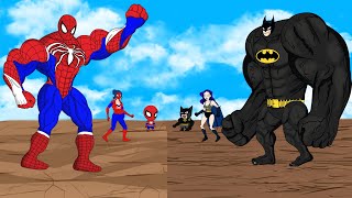 Evolution Of SPIDERMAN Family vs Evolution Of BATMAN Family : Who Is The King Of Super Heroes ?