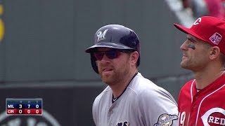 MIL@CIN: Lind plates Braun, extends his RBI streak