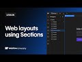 Create 3D perspective & organize content using Sections — Webflow tutorial