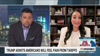 Rep. Sara Jacobs Responds to Trump's Tariffs on MSNBC's AYMAN