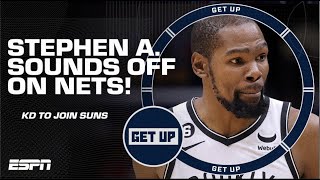 Nets didn’t have to move Kevin Durant, THEY CHOSE TO! - Stephen A. 🤯 | Get Up