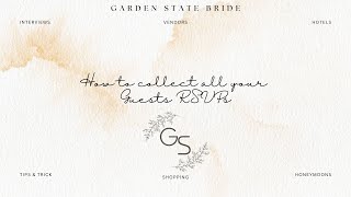 How to see your Guest List! New Feature on Garden State Bride