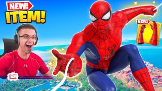 Nick Eh 30 reacts to Spider-Man WEB SHOOTERS in Fortnite!
