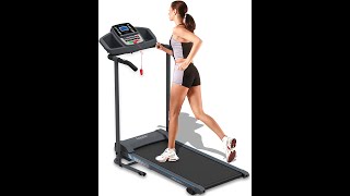 SereneLife Folding Treadmill - Foldable Home Fitness Equipment with LCD for Walking \u0026 Running