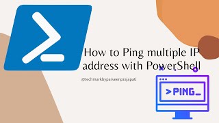 How to Ping multiple IP address with PowerShell