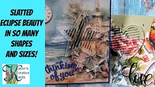 New Slatted Dies With Patterned Paper Eclipse So Easy So Many Ways