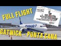 Project Flight Full Flight | Gatwick - Punta Cana 737 Cockpit