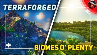 NAJLEPSZE 2 MODY na REALISTYCZNY ŚWIAT w MINECRAFT (TERRAFORGED + BIOMES O' PLENTY 2022)