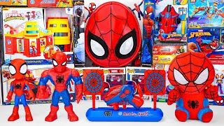 Marvel's Spider-Man series Unboxing, Spider-Man action dolls, glowing Spider-Man electric toy gun