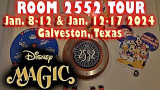 Disney Magic Room 2552 Tour: Jan 8-12 & Jan 12-17 Galveston Texas