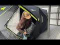 cabelas bass pro shops xps wide bottom rectangular thermal hub ice shelter new hot tent setup