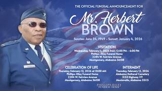 Celebration of Life for Mr. Herbert Brown