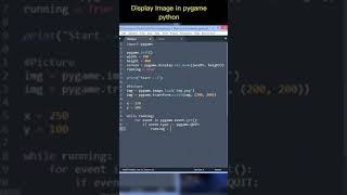 Pygame -display Image in pygame python||#python #pygame
