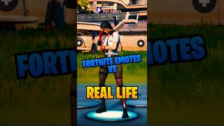 FORTNITE emotes VS REAL 99.99% SYNC 🤩 #fortnite #shorts