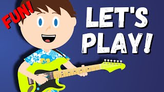 Guitar Lesson for Kids - Episode 1 - Let's Play #guitar #kids