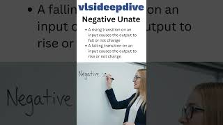 Negative Unate vs Positive Unate #VLSI #Comparison