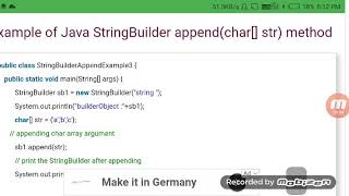 Java string builder append() method(2)