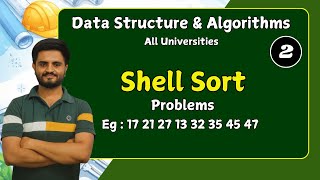 shell sort , part 2 | Data structures & Algorithms| All universities