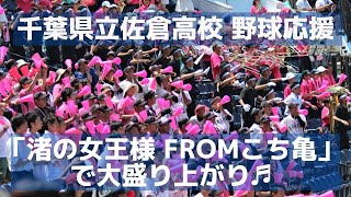 千葉県立佐倉高校 野球応援「渚の女王様 fromこち亀」で大盛り上がり（千葉県高校野球応援2018）