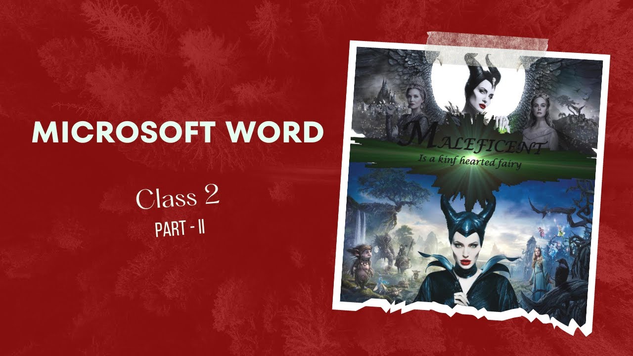 Microsoft Word Tutorials Class 2 Part Ii Youtube
