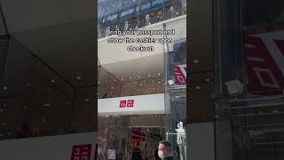 How to get tax free purchases in Japan Uniqlo