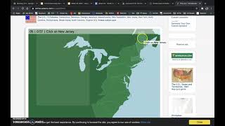 13 Colonies Map Game