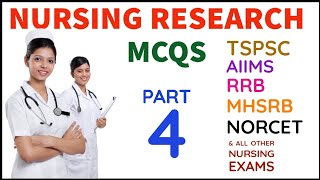 Nursing research MCQ for norcet RRB MHSRB for staff nurse exam #nursingresearch #mhsrb