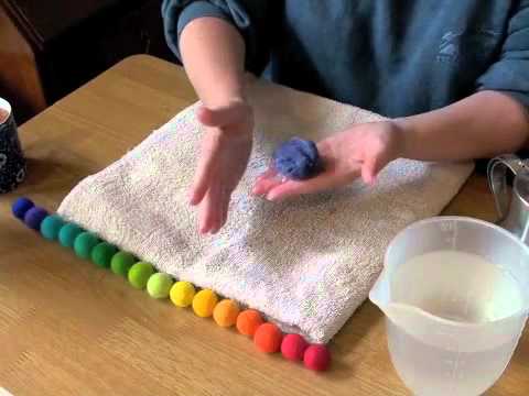 How to make felt balls with Rachael Greenland How to make felt balls with Rachael Greenland