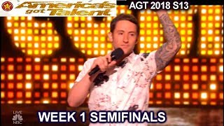 Samuel J Comroe Stand Up Comedian He Got SWAG  Semifinals 1 America's Got Talent 2018 AGT