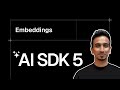 AI SDK V5 Tutorial - 28 - Embeddings