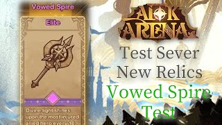 劍與遠征 測試服新精英遺物道具 聖光庇護測試 AFK ARENA Test Sever  New Relics Vowed Spire Test